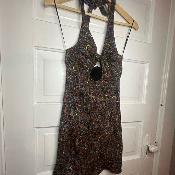 NWTs UO Gemma Sparkly Mini Dress Size XS - Picture 8 of 15